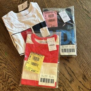 Bundle of three J Crew Factory Crewcuts t-shirts (XS)
